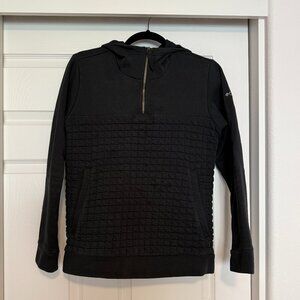 Columbia Women’s Black Quilted 1/4 Zip Pullover Hoodie Sz M